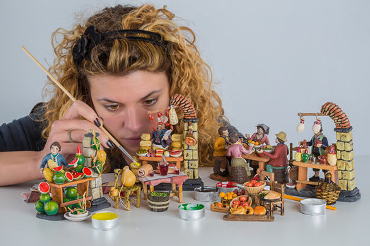 Artist at work
