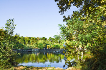 Obraz premium City Park lake