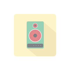 speaker icon flat design vector