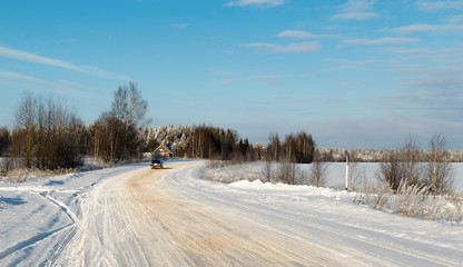 Obraz premium Winter, cold day