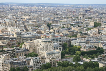 Fototapeta na wymiar Blick vom Eiffelturm, Paris