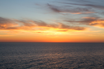 Sea sunset