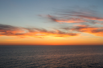 Sea sunset