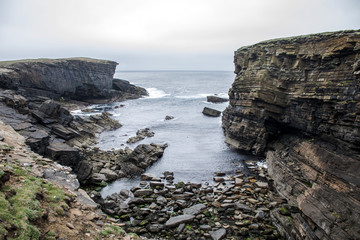 Panorama Orkney coastline Yesnaby cliff landscape 5