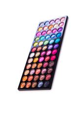 Set of colourful shadow for make-up isolated on white