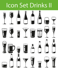  Icon Set Drinks II