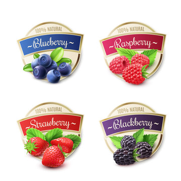Berry Labels Set