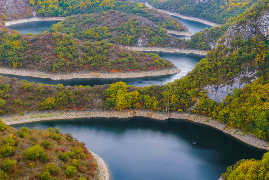 Meander of the Uvac river, Serbia
