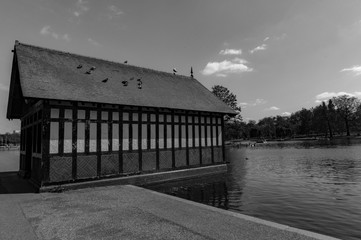 Boat House on the lake