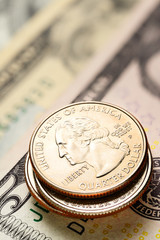 US dollars and cents