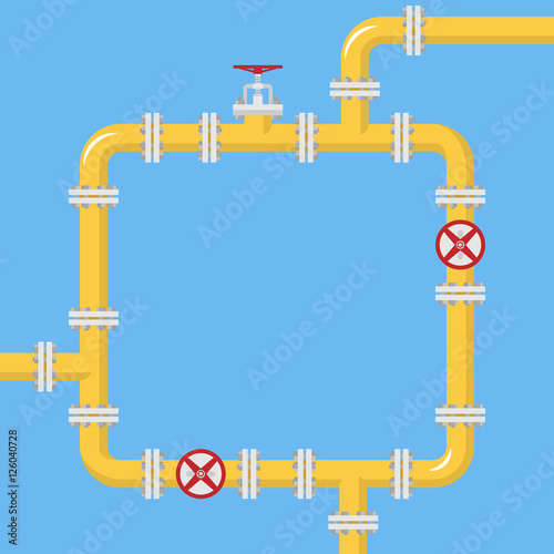 &ldquo;Pipeline background. Flat style concept. Vector illustration&rdquo; Stock