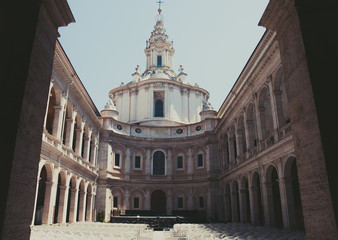 Fototapeta premium Sant'Ivo alla Sapienza courtyard