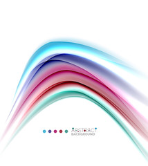 Abstract wave template