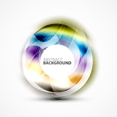 Colorful abstract circle banner