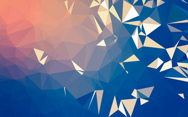 Abstract low poly background, geometry triangle