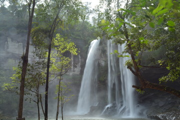 Huai Luang waterfall Phu Jong Na Yoi  National park Amphoe Na Chaluai Ubon Ratchathani Thailand 
