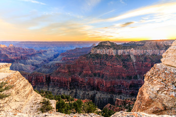 Bright Angel Sunset, North Rim, Grand Canyon, Arizona