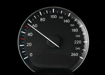 Speedometer of a car