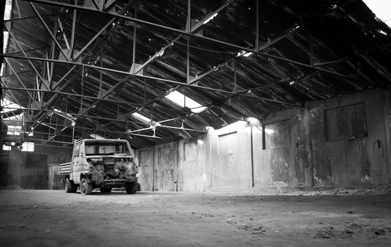 abandoned truck