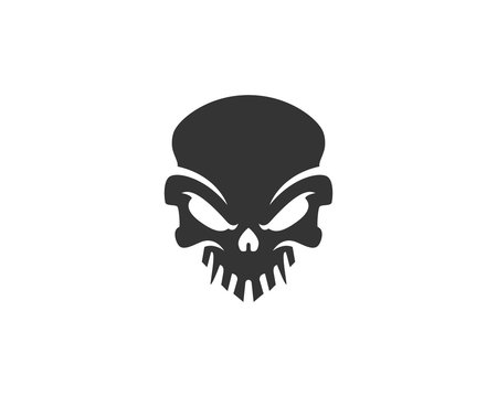Skull logo, skull illustration, vector of skeleton.