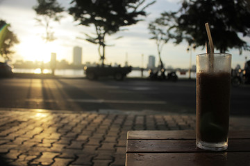 Street coffee in the morning