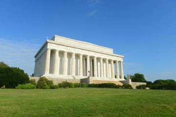 Fototapeta na wymiar Lincoln Memorial in Washington Lincoln Memorial in Washington DC, USA.