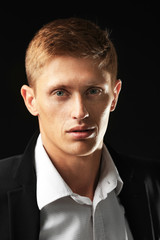 Obraz premium Portrait of elegant man closeup