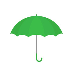 Green umbrella vector isolated