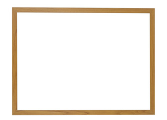 White-board wooden isolated on white background