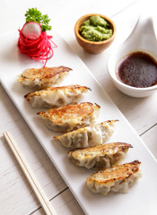 japanese food gyoza dumplings