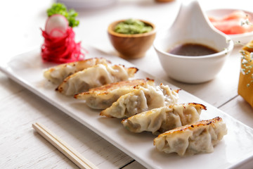 japanese food gyoza dumplings