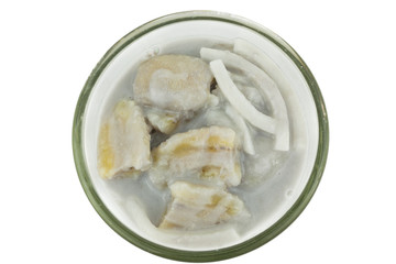 Banana in Coconut Milk. Thai dessert
