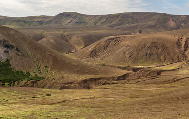 Caldera volcano Ksudach.