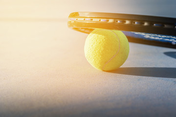 Tennis Ball and Racket..
