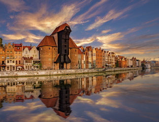 Obraz premium Cityscape of Gdansk in Poland 