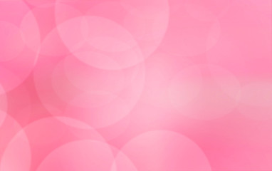 Pink light and circles abstract background