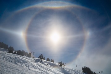 Sun Halos in Winter