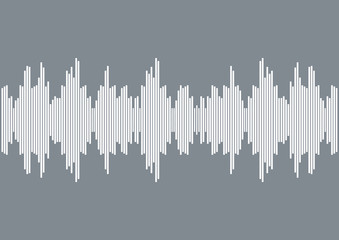 Sound wave radio | voice of music equalizer design | digital technology waveform