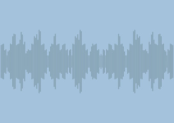 Sound wave radio | voice of music equalizer design | digital technology waveform