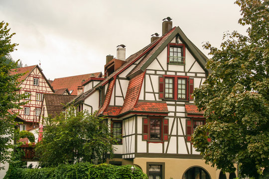 typical houses of the  Black Forest, Germany
