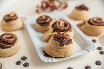 Schokoladen Zimt Schnecken