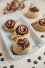 Schokoladen Zimt Schnecken