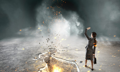 Overcoming crisis break . Mixed media