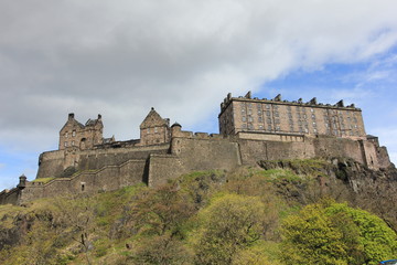 Fototapeta na wymiar edinburgh castle rock - famous place in scotland