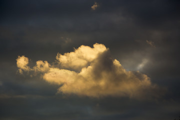 Dark and Dramatic Storm Clouds Area Background
