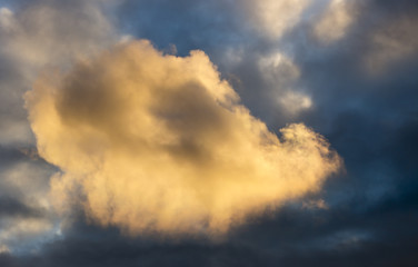 Fototapeta na wymiar Dark and Dramatic Storm Clouds Area Background