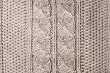 texture of a knitted blanket.