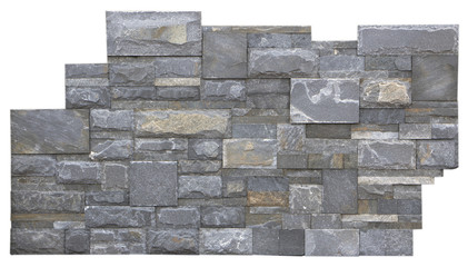 wall of natural stone, travertine, marble, slate, sandstone. background close-up
