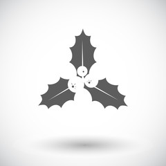 Holly berry flat icon