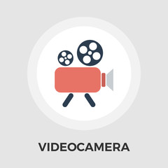 Video Camera Flat Icon